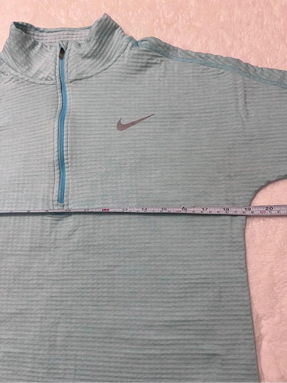 Nike Aqua Blue Half-Zip Pullover